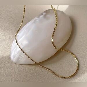 18k Gold plated Stainless steel thin chain